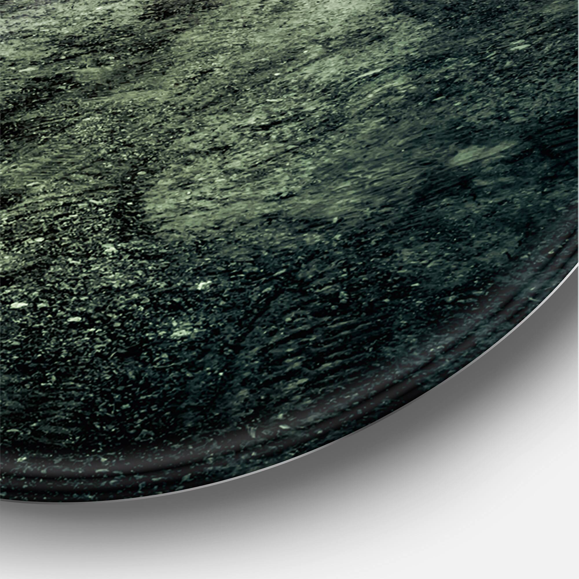 Designart - Muddy Road Under Full Moon